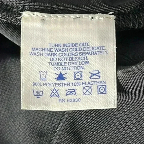 Lands’ End Velour Long Sleeve Black Blouse Size 1X - Picture 6 of 6